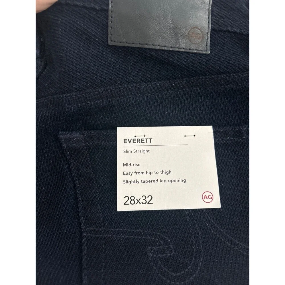 AG Adriano Goldschmied Men’s NWT Everett Slim Straight Jeans size 28/32 NWT Dark